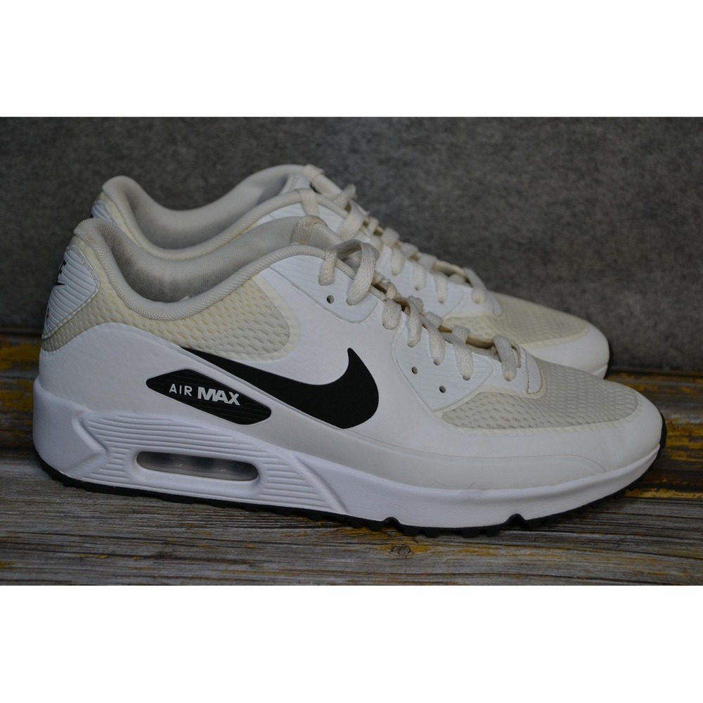Nike Air Max 90 G Golf Shoes Men 9 White Black Mesh Spikeless Sneaker CU9978-101